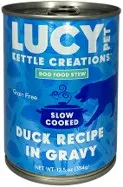 12/12.5oz Lucy Pet Duck Recipe in Gravy for Dogs - Food